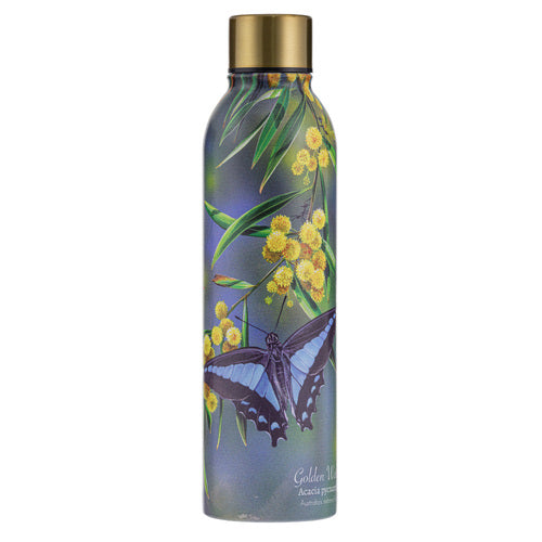 Ashdene Botanical Emblems Wattle Drink Bottle