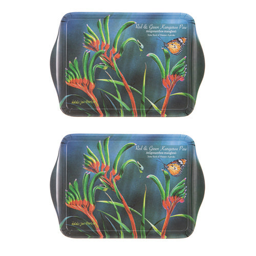 Ashdene Botanical Emblems Kangaroo Paw 2pk Scatter Tray