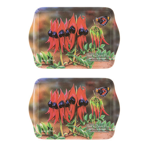 Ashdene Botanical Emblems Sturt's D'Pea 2pk Scatter Tray