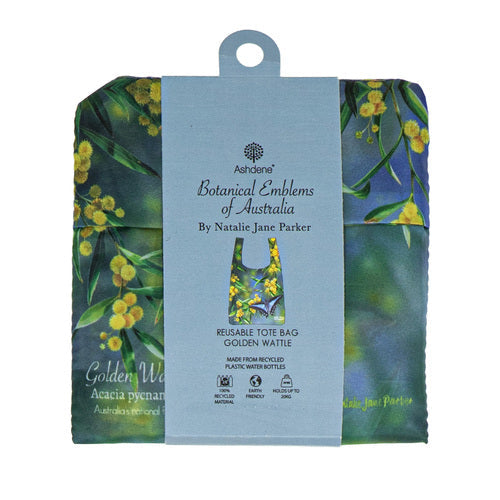 Ashdene Botanical Emblems Wattle Shopping Bag