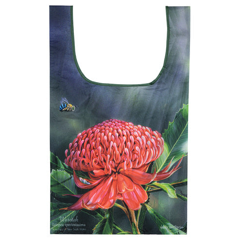 Ashdene Botanical Emblems Waratah Shopping Bag