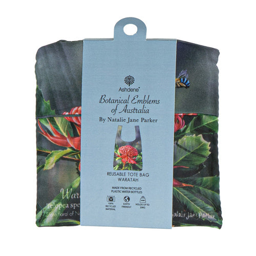 Ashdene Botanical Emblems Waratah Shopping Bag
