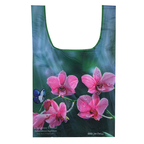 Ashdene Botanical Emblems Cooktown Orchid Shopping Bag