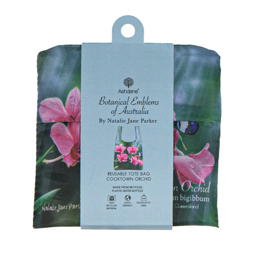 Ashdene Botanical Emblems Cooktown Orchid Shopping Bag