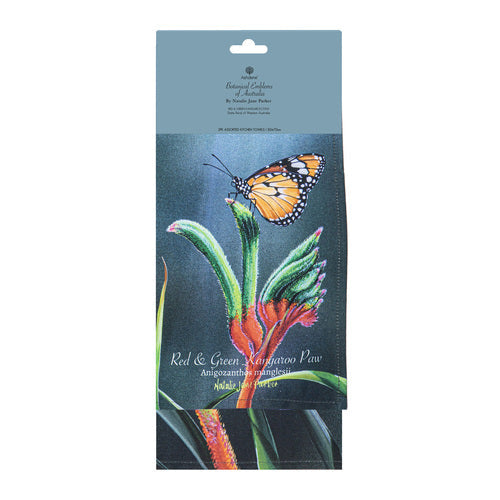 Ashdene Botanical Emblems Kangaroo Paw 2pk Kitchen Towel