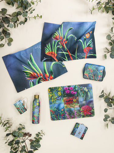 Ashdene Botanical Emblems Kangaroo Paw 2pk Kitchen Towel