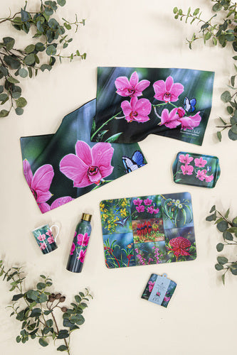 Ashdene Botanical Emblems Cooktown Orchid Shopping Bag