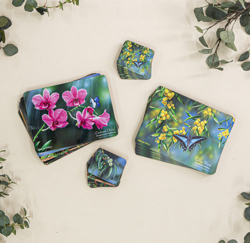Ashdene Botanical Emblems Wattle 6pk Placemat