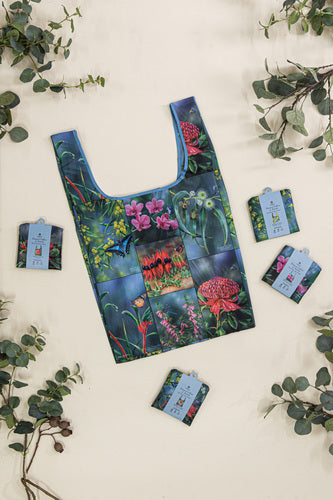 Ashdene Botanical Emblems Cooktown Orchid Shopping Bag