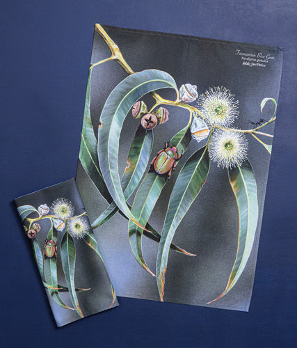 Ashdene Botanical Emblems Blue Gum 2pk Kitchen Towel
