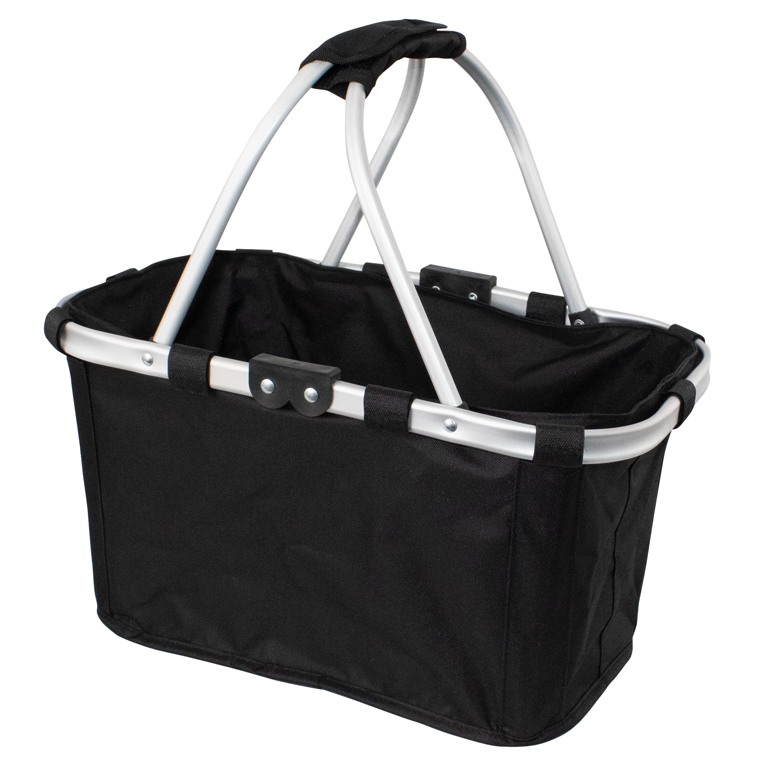 Karlstert Two Handle Foldable Carry Basket - Black