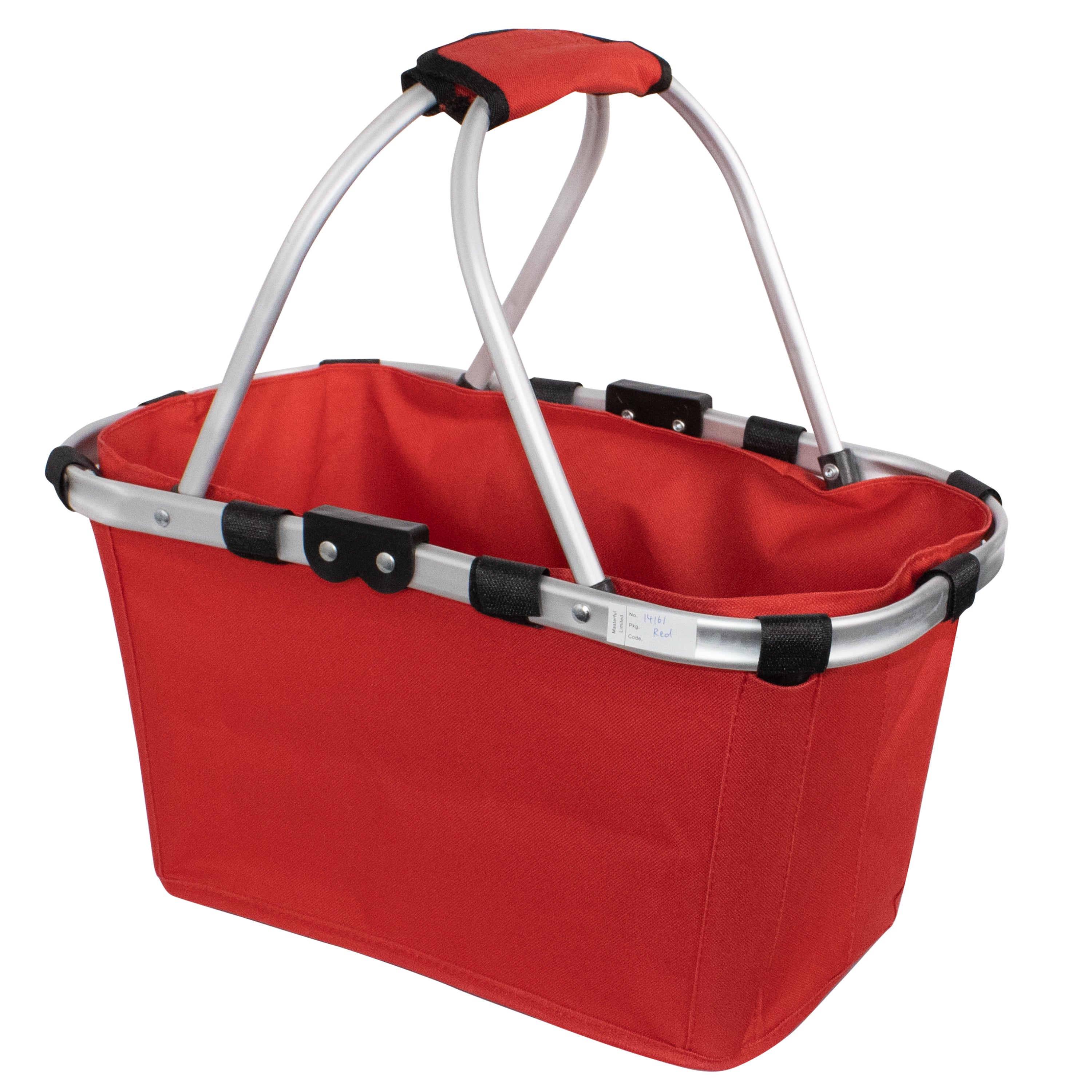 Karlstert Two Handle Foldable Carry Basket - Red
