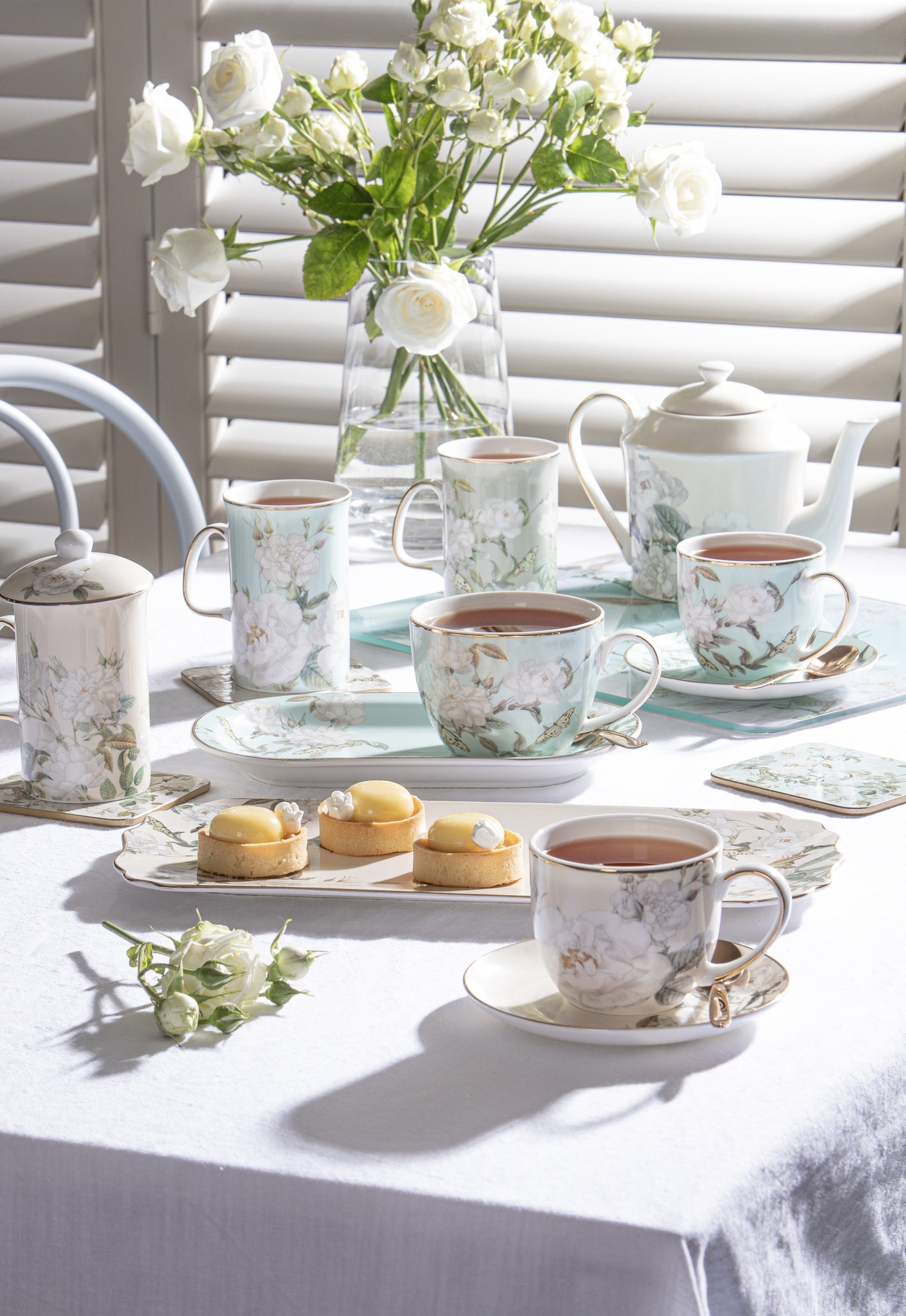 Ashdene Elegant Rose Mint Platter