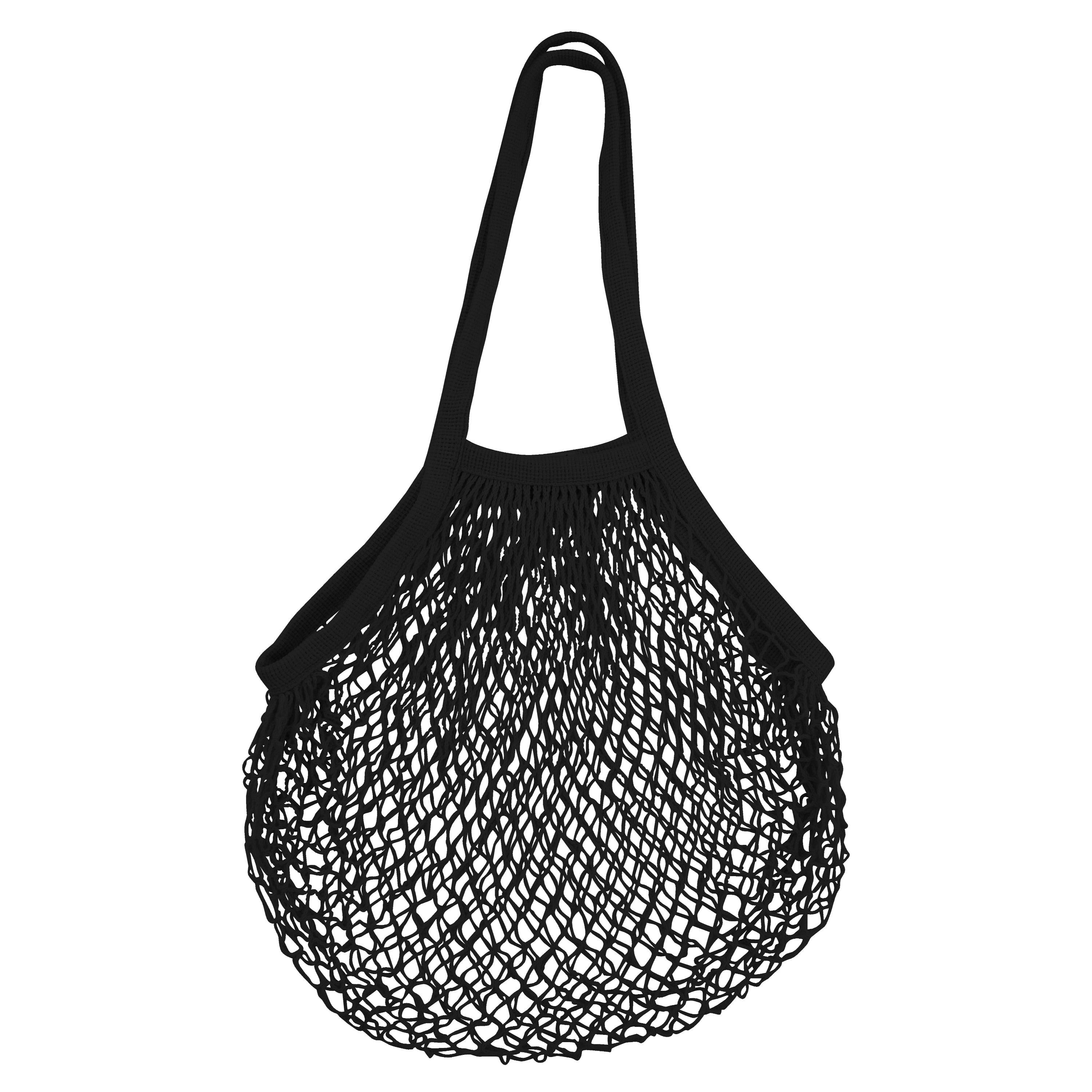 Karlstert Long Handle String Market Bag - Black