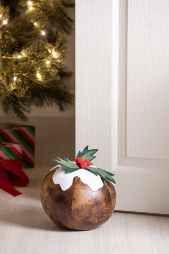 Ashdene Novelty Christmas Pudding Doorstop