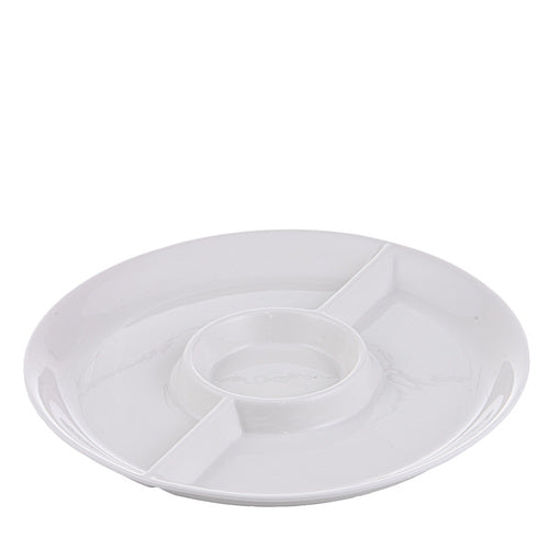 Ladelle Alto Serve & Share Round Divided Platter