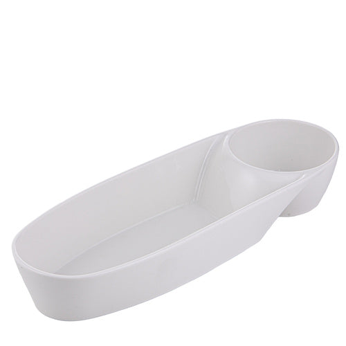Ladelle Alto Serve & Share Oval Chip & Dip Bowl