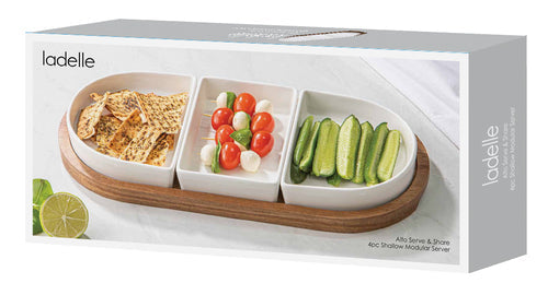 Ladelle Alto Serve & Share 4pc Shallow Modular Server