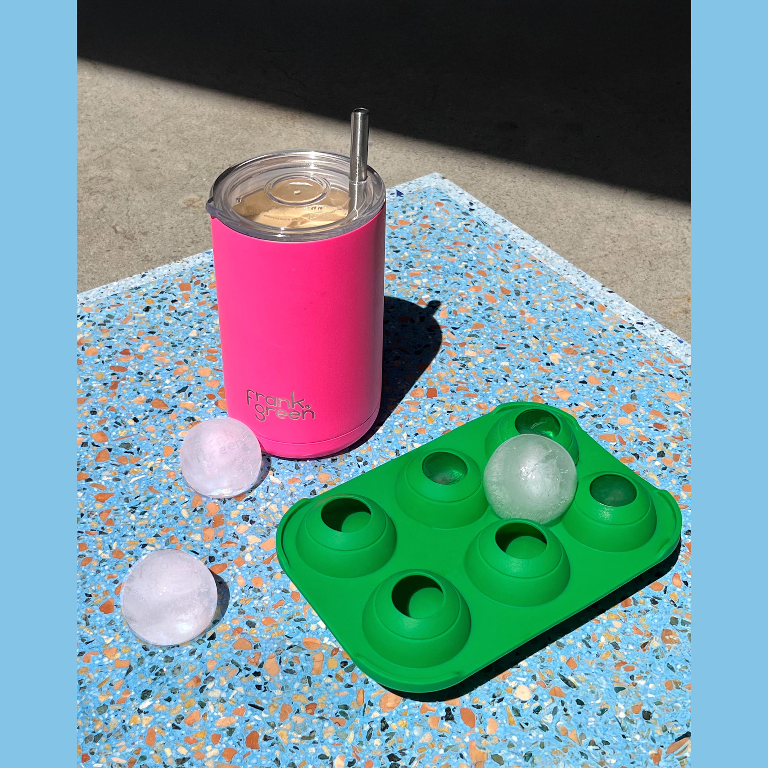 frank green Fill and Chill Ice Tray - Evergreen