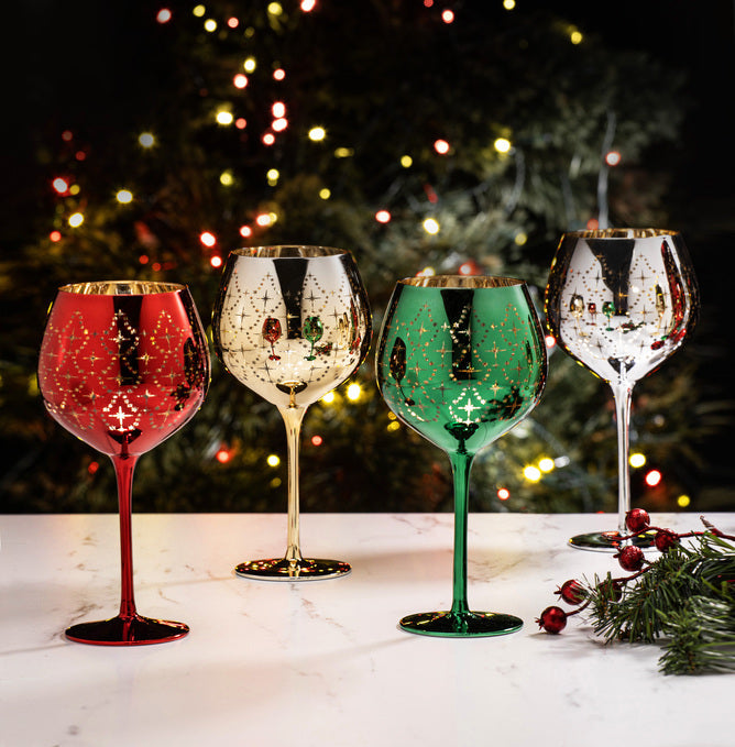 Tempa Celeste Silver 2pk Gin Glass