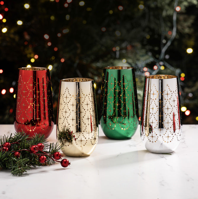Tempa Celeste Gold 2pk Highball Tumbler