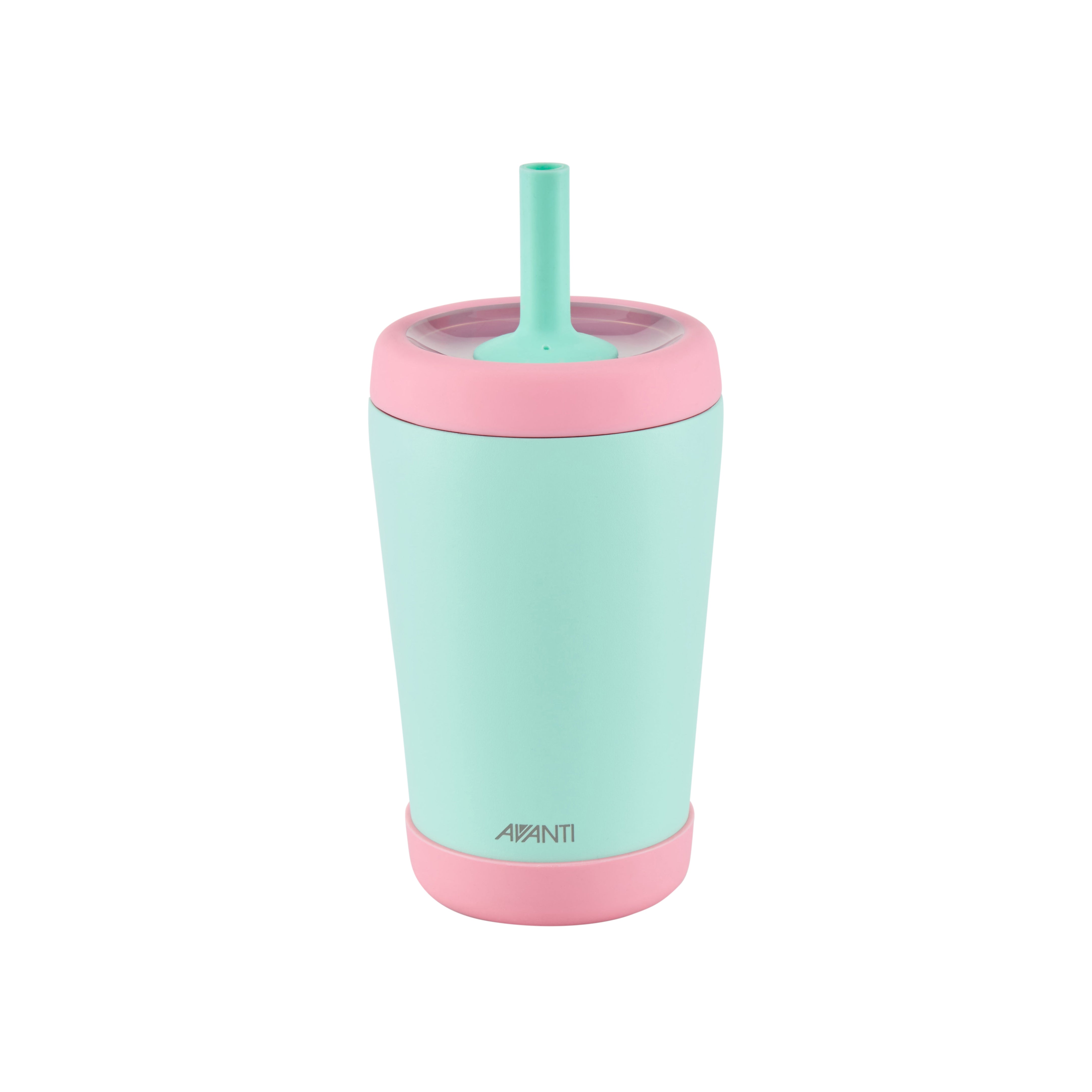 Avanti YumYum Insulated Tumbler with Bumper 350ml Blue/Pink