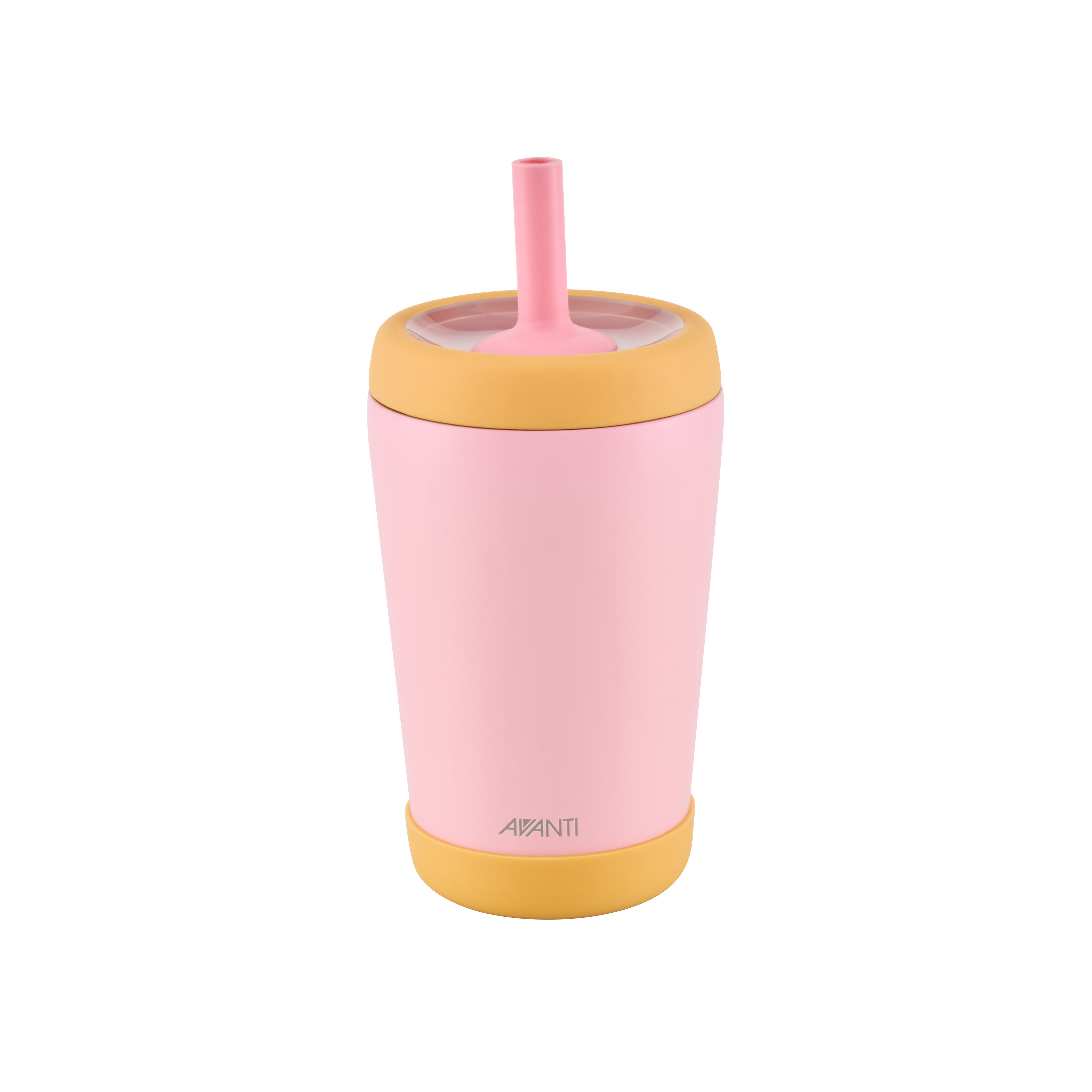Avanti YumYum Insulated Tumbler with Bumber 350ml Pnk/Yellow