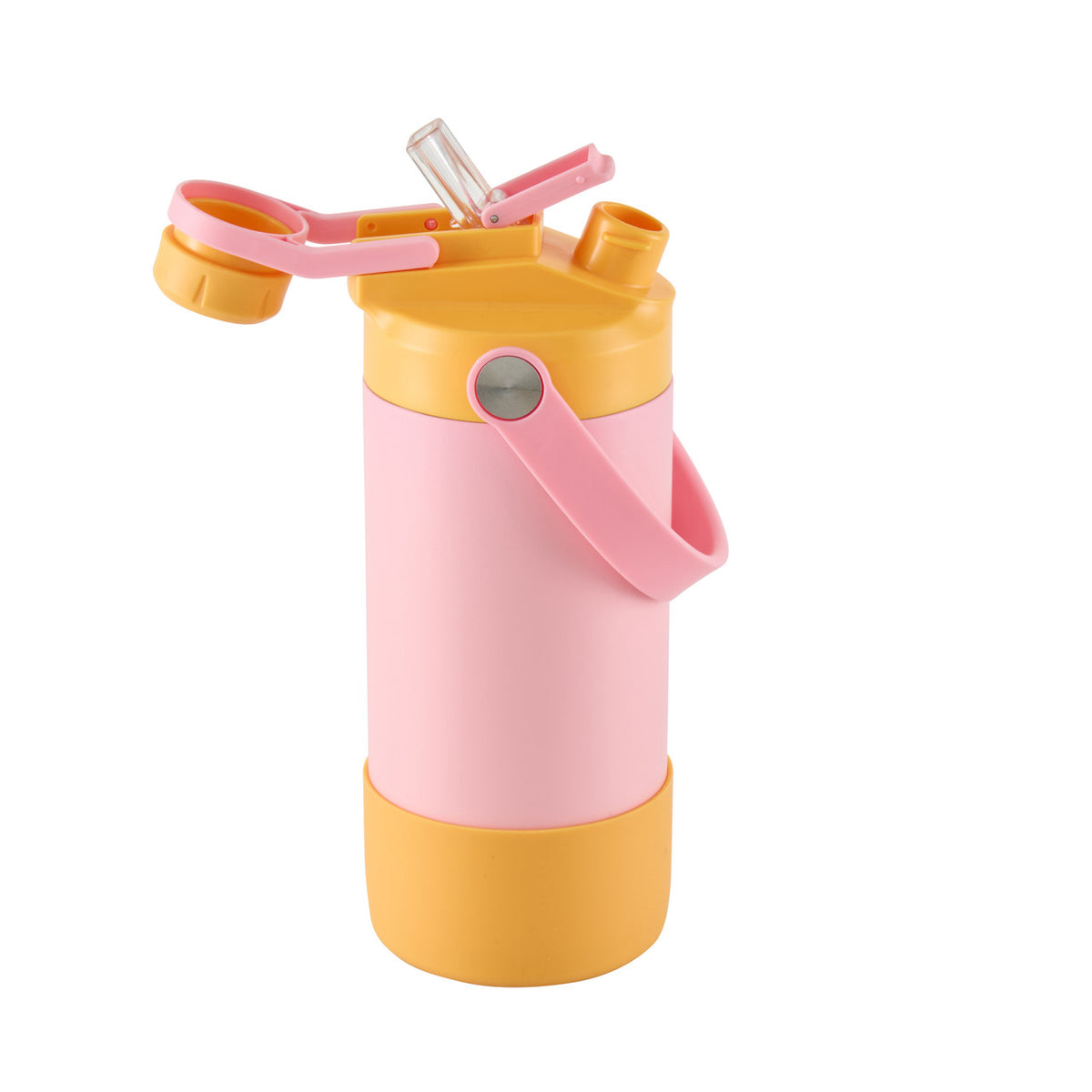 Avanti YumYum 2 Way Drinking Insulated Bottle, 400ml - Pink/Yellow