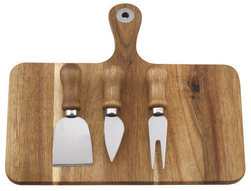 Ladelle Gather 4pc Cheese Knife & Board Set