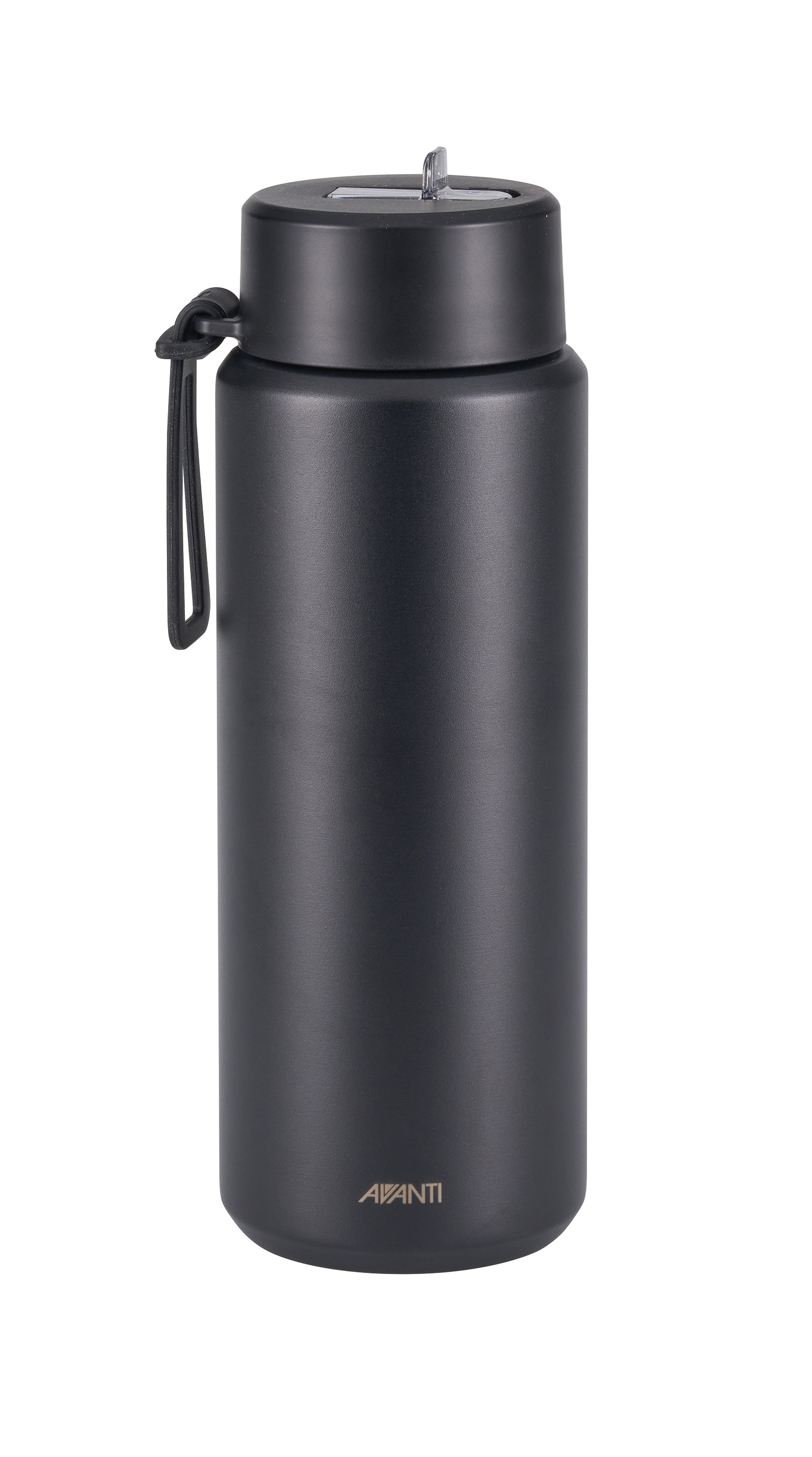 Avanti HydroUltra Insulated Water Bottle w/Strap 1L Black
