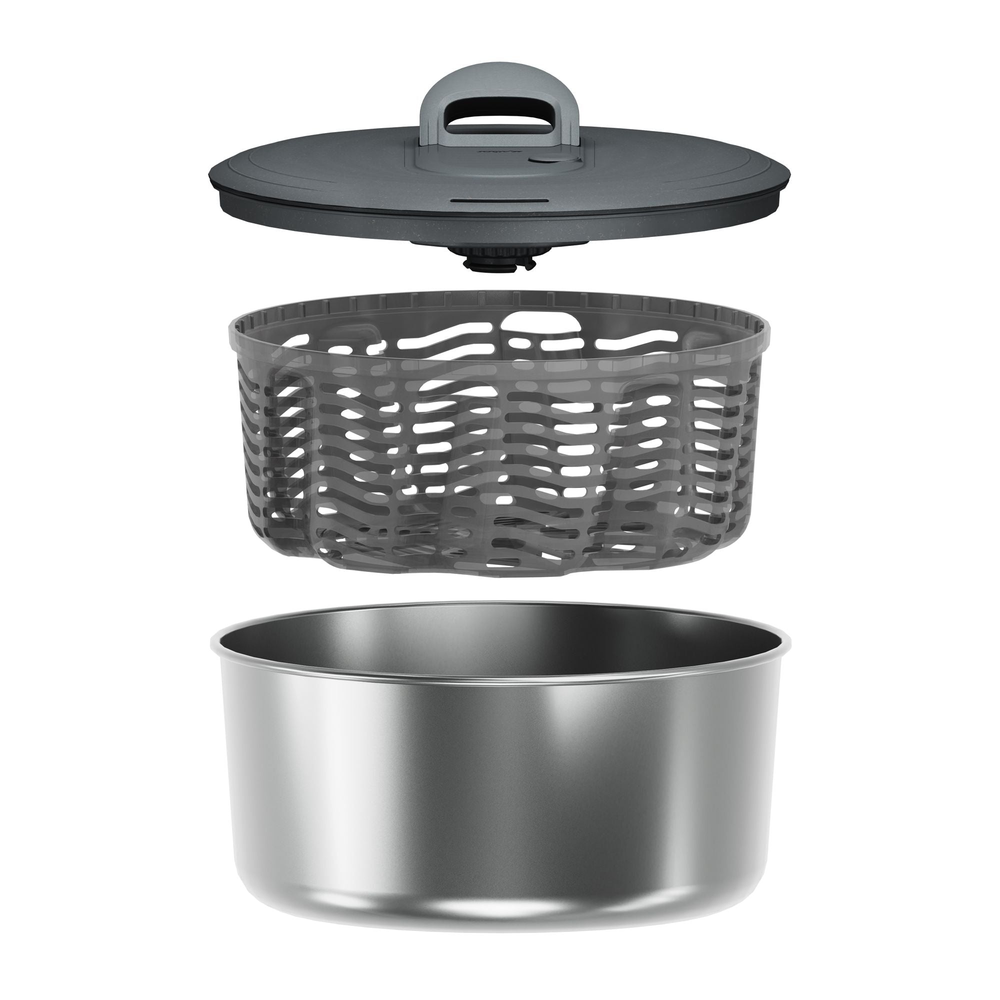 Zyliss Easy Spin Stainless Steel Salad Spinner Small