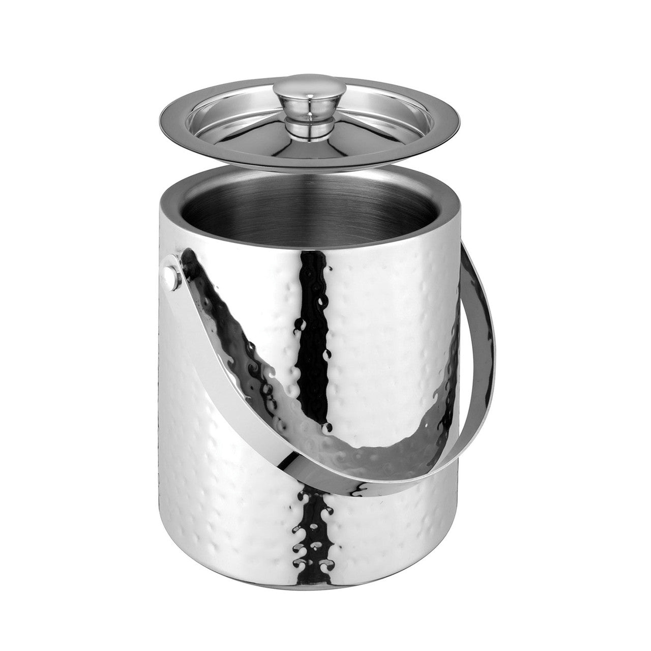 Avanti  Hammered Double Wall Ice Bucket 15.5 x 16.5cm Stainless Steel
