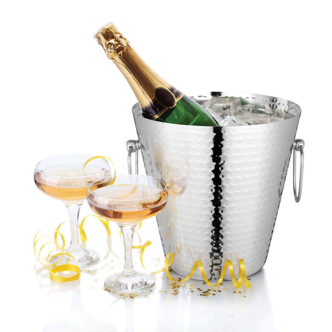 Avanti  Hammered Champagne Bucket 23 x 23cm Stainless Steel