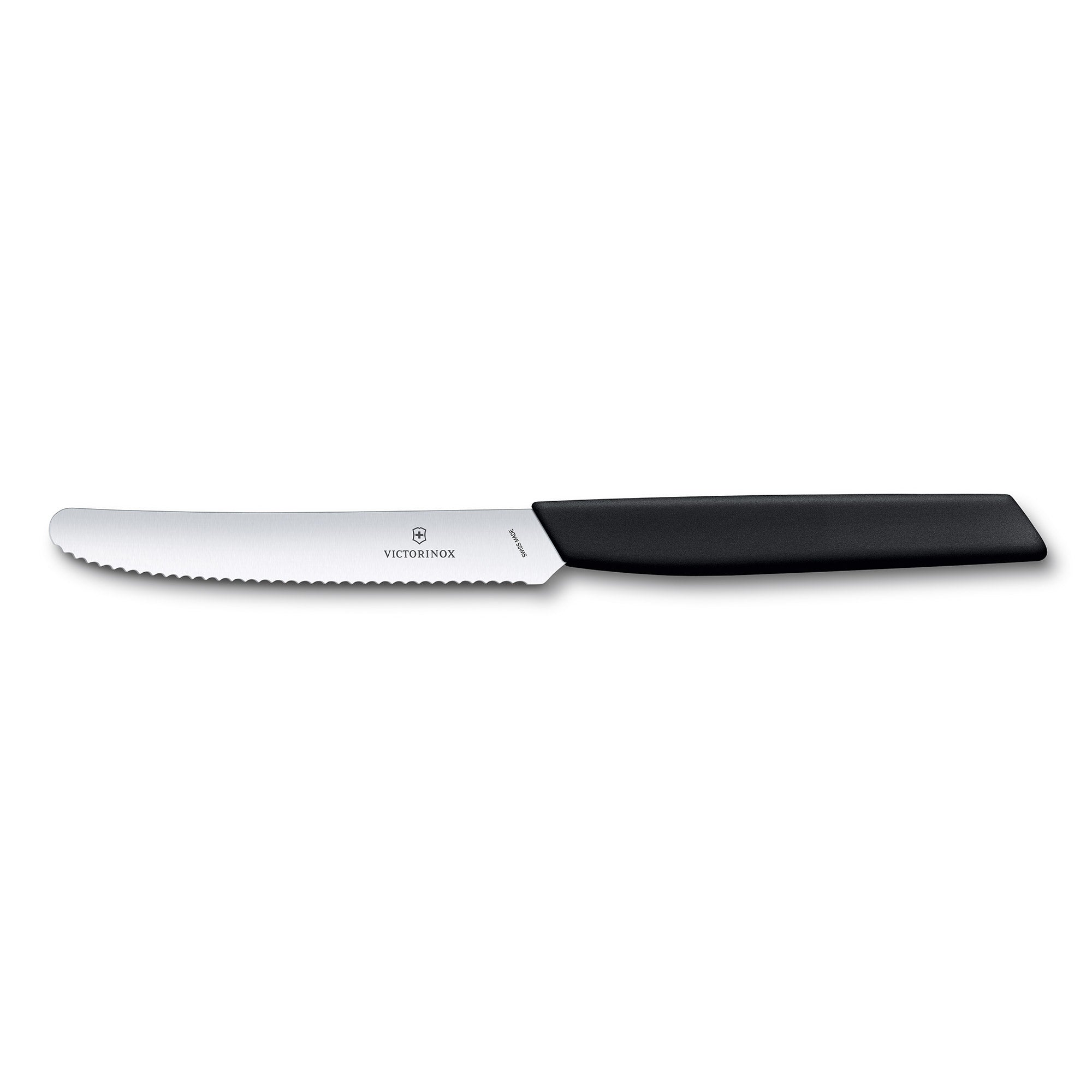 Victorinox Swiss Modern Tomato and Table Knife Wavy Edge 11cm Sage