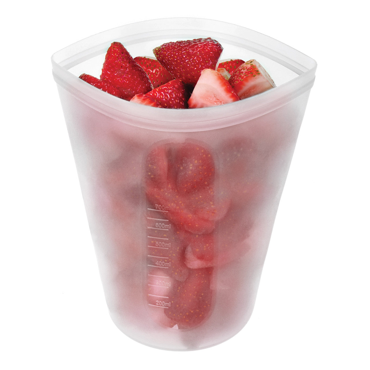 Avanti  Pinch & Lock Silicone Reusable Bags - 700ml - White