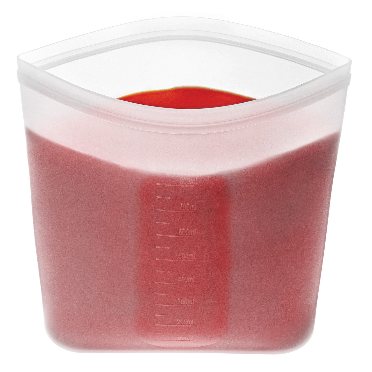 Avanti  Pinch & Lock Silicone Reusable Bags - 800ml - White