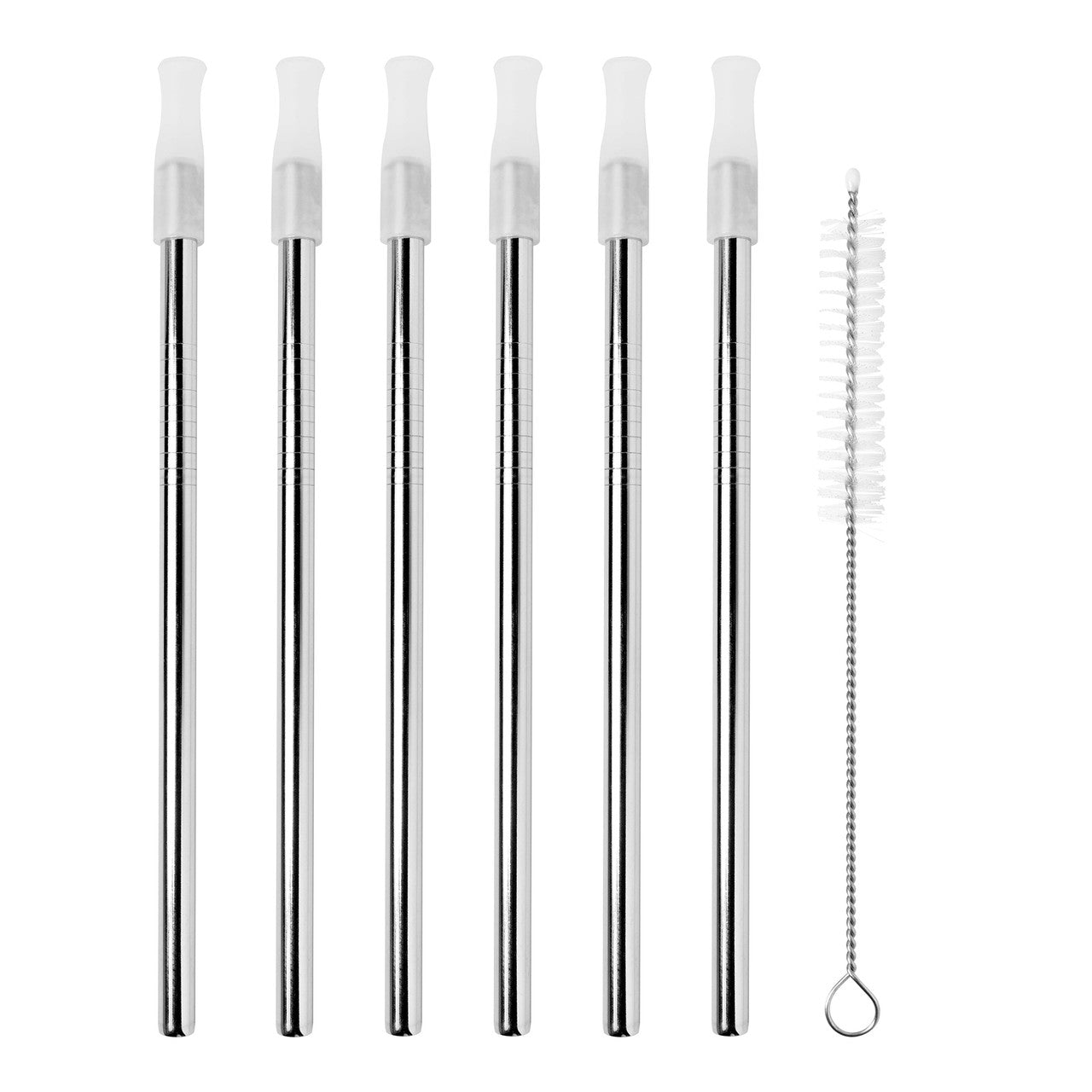 Avanti  Cocktail Straws with Cleaning Brush - Set of 6