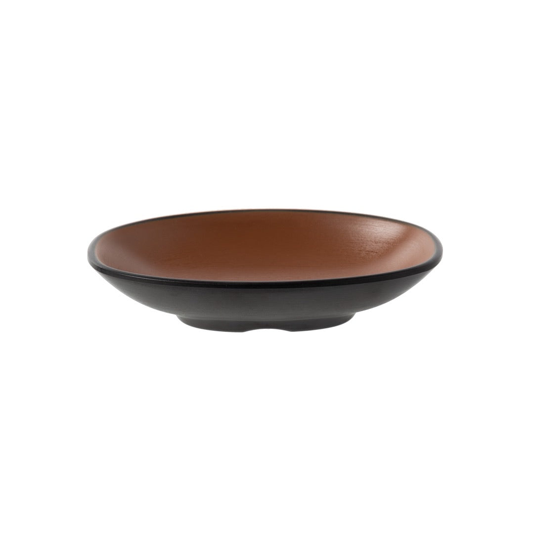 COUCOU Oblong Plate 130x85mm - Brown & Black