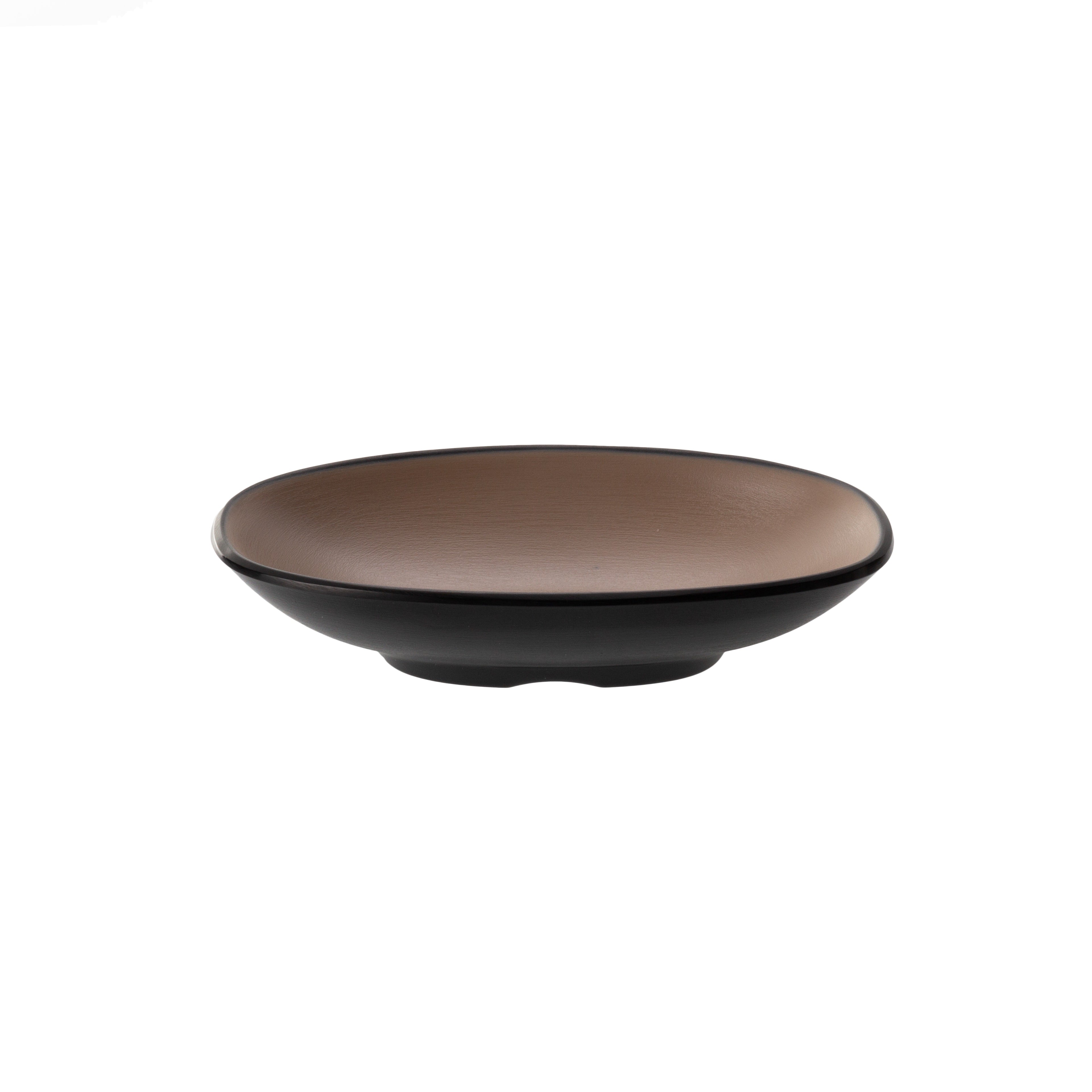 COUCOU Oblong Plate 130x85mm - Beige & Black