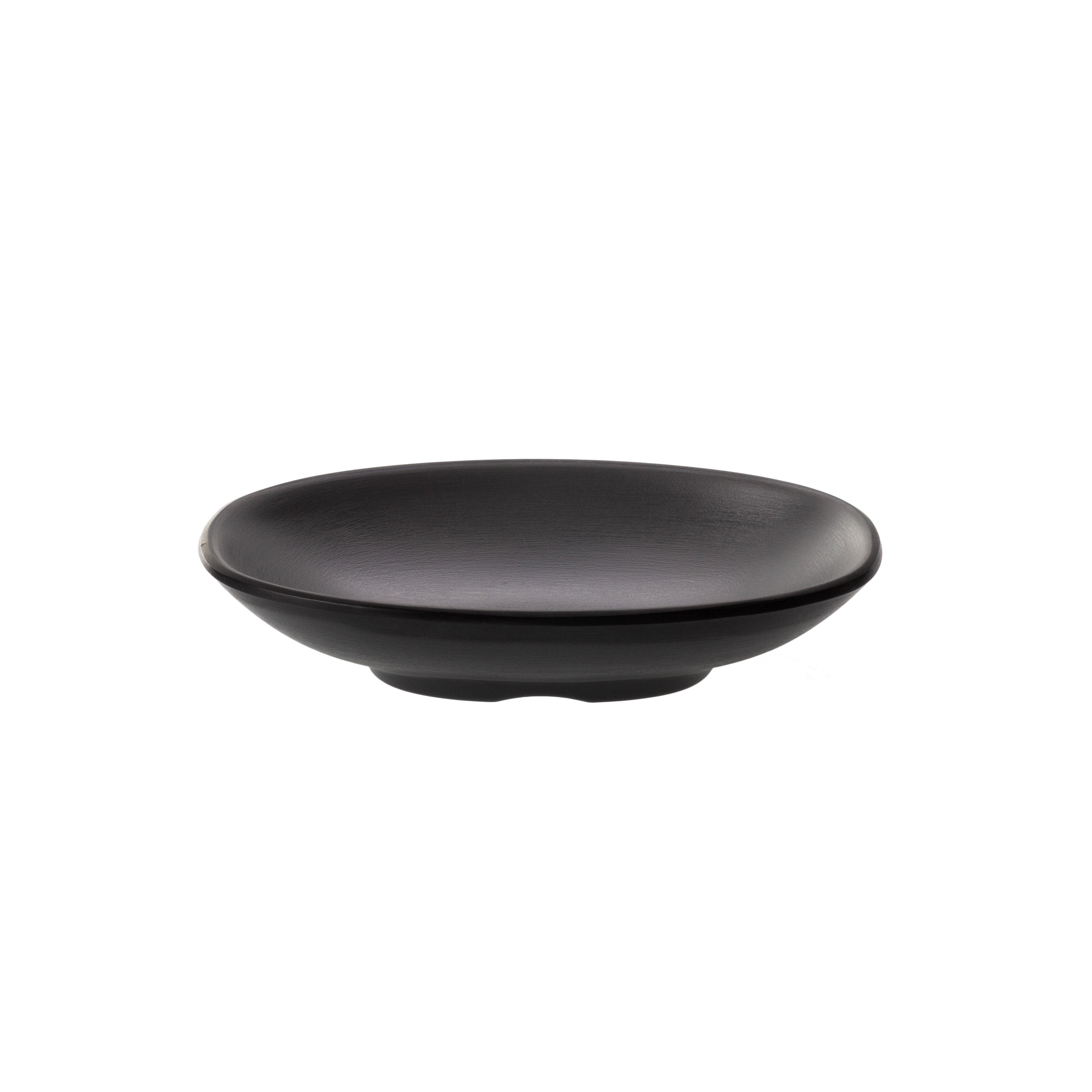 COUCOU Oblong Plate 130x85mm - Grey & Black