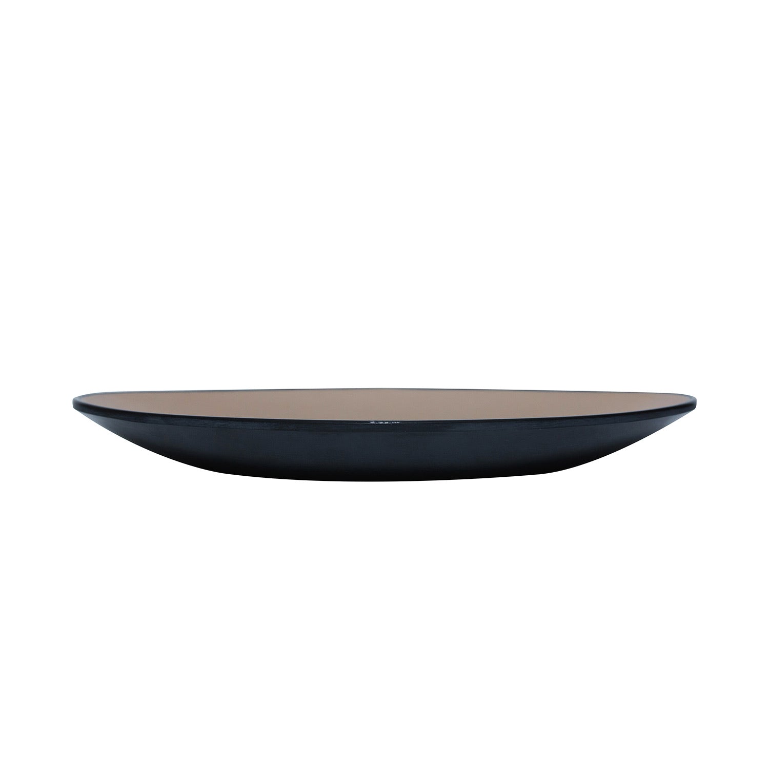 COUCOU Oval Plate 245x150mm - Beige & Black