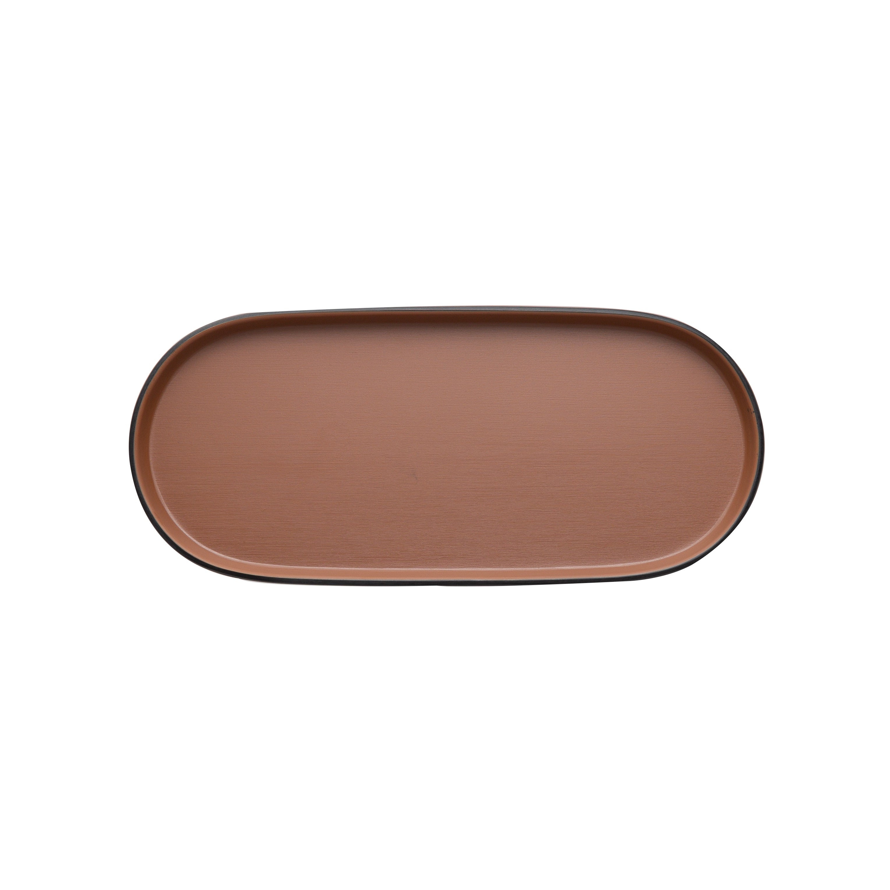 COUCOU Oblong Platter 290x130mm - Brown & Black