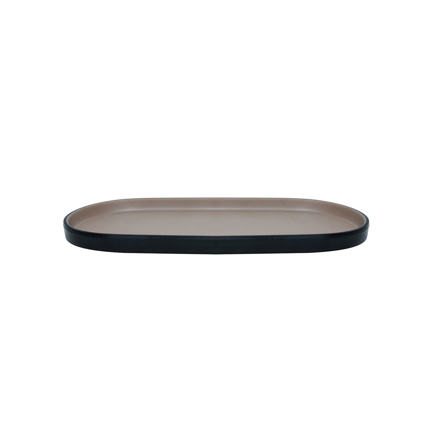 COUCOU Oblong Platter 290x130mm - Beige & Black