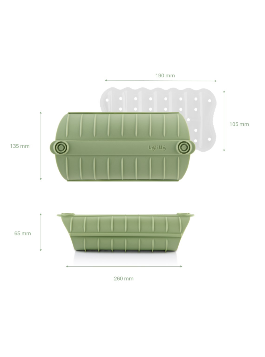 Lékué Steam Case with Tray 650ml