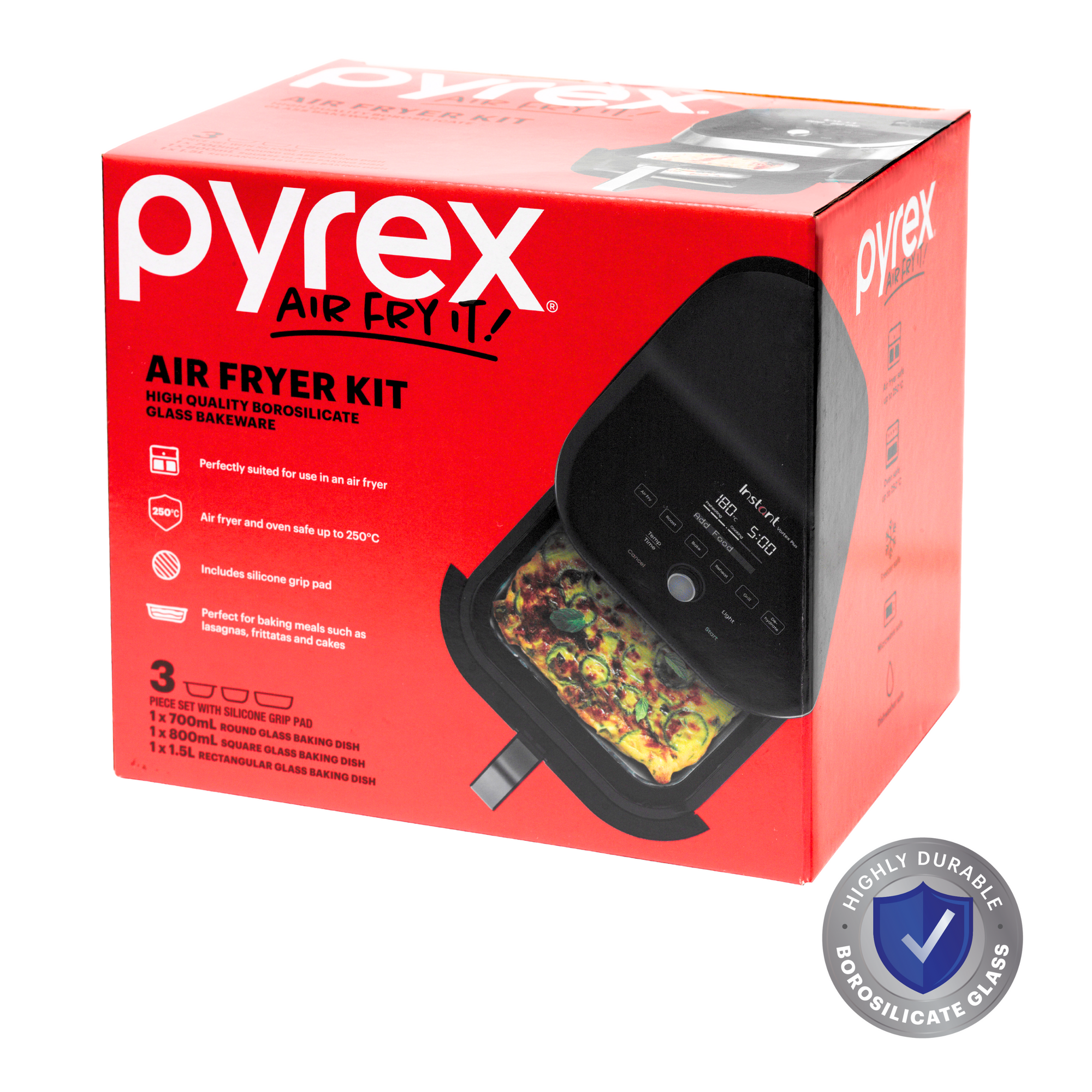 Pyrex Air Fryer Kit 3 Piece Set