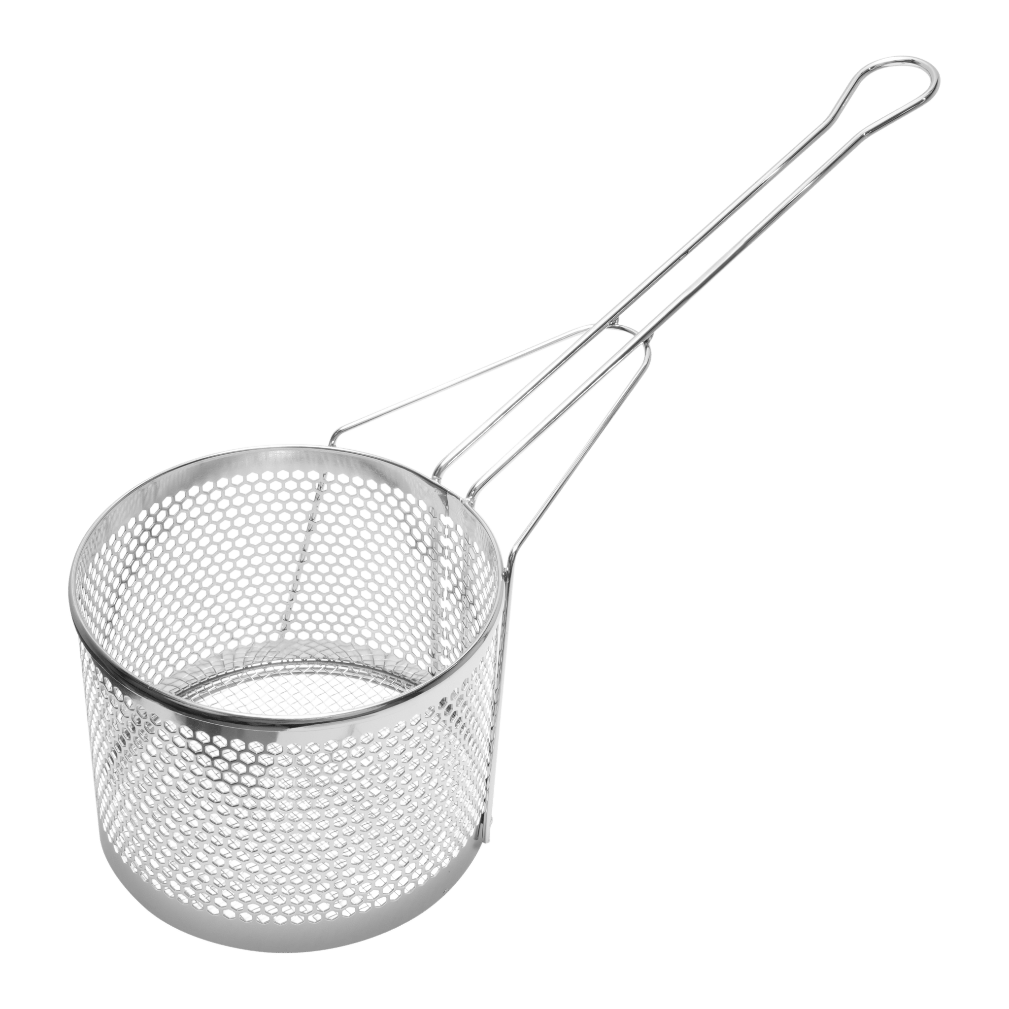 KH Classik Chef Round Fry Basket 200 Dia x 150mm Chrome