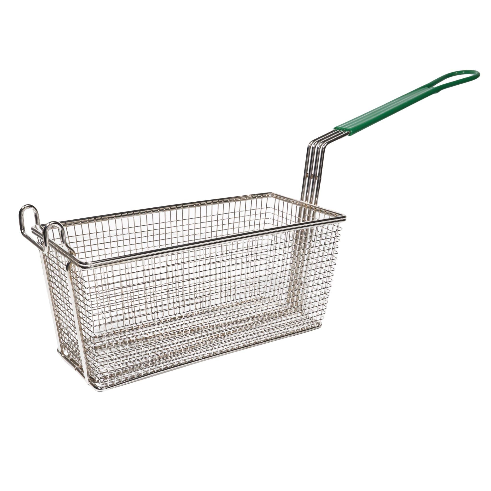 KH Classik Chef Fry Basket 320 x 150 x 140mm Pvc Green Handle S/Steel