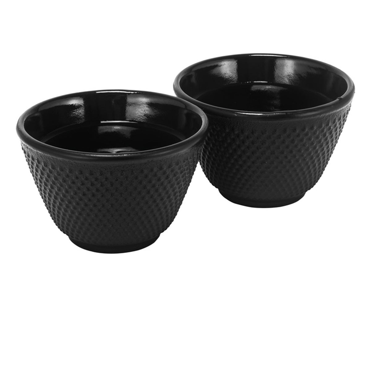 Avanti  Hobnail Cast Iron Tea Cup - Set of 2 - 100ml - Black