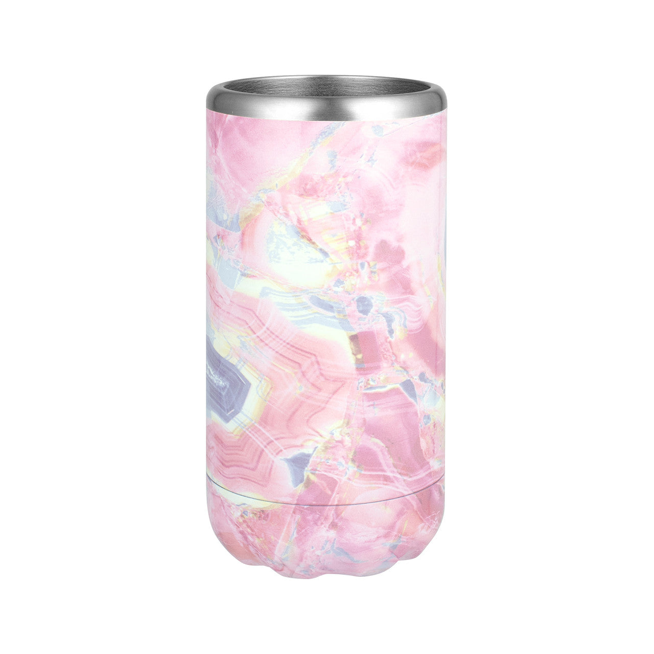 Avanti  Skinny Double Wall Insulated Can & Stubbie Holder - Pink Marble