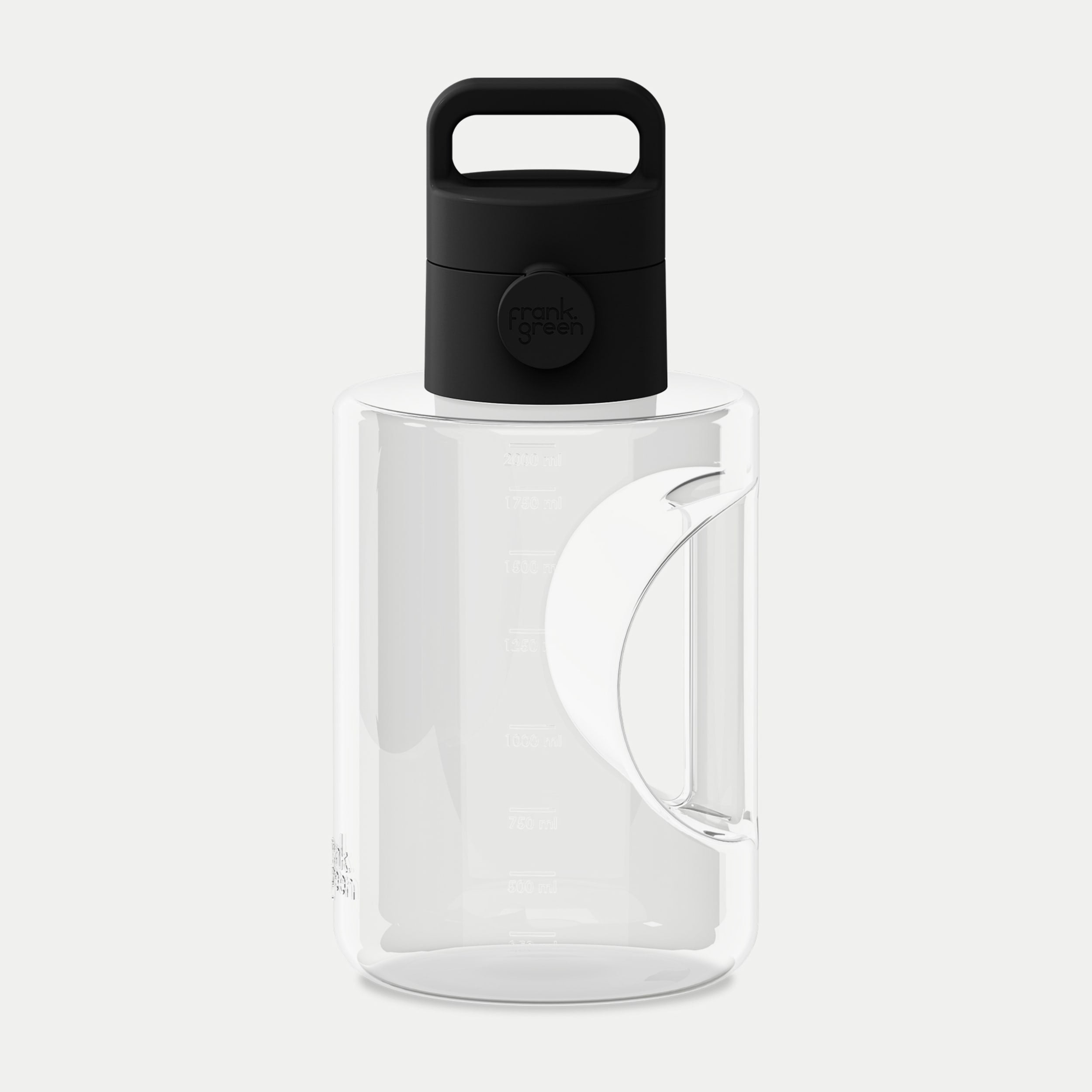 frank green 68oz Titan Reusable Bottle Clear with Grip & Sip Lid - Midnight